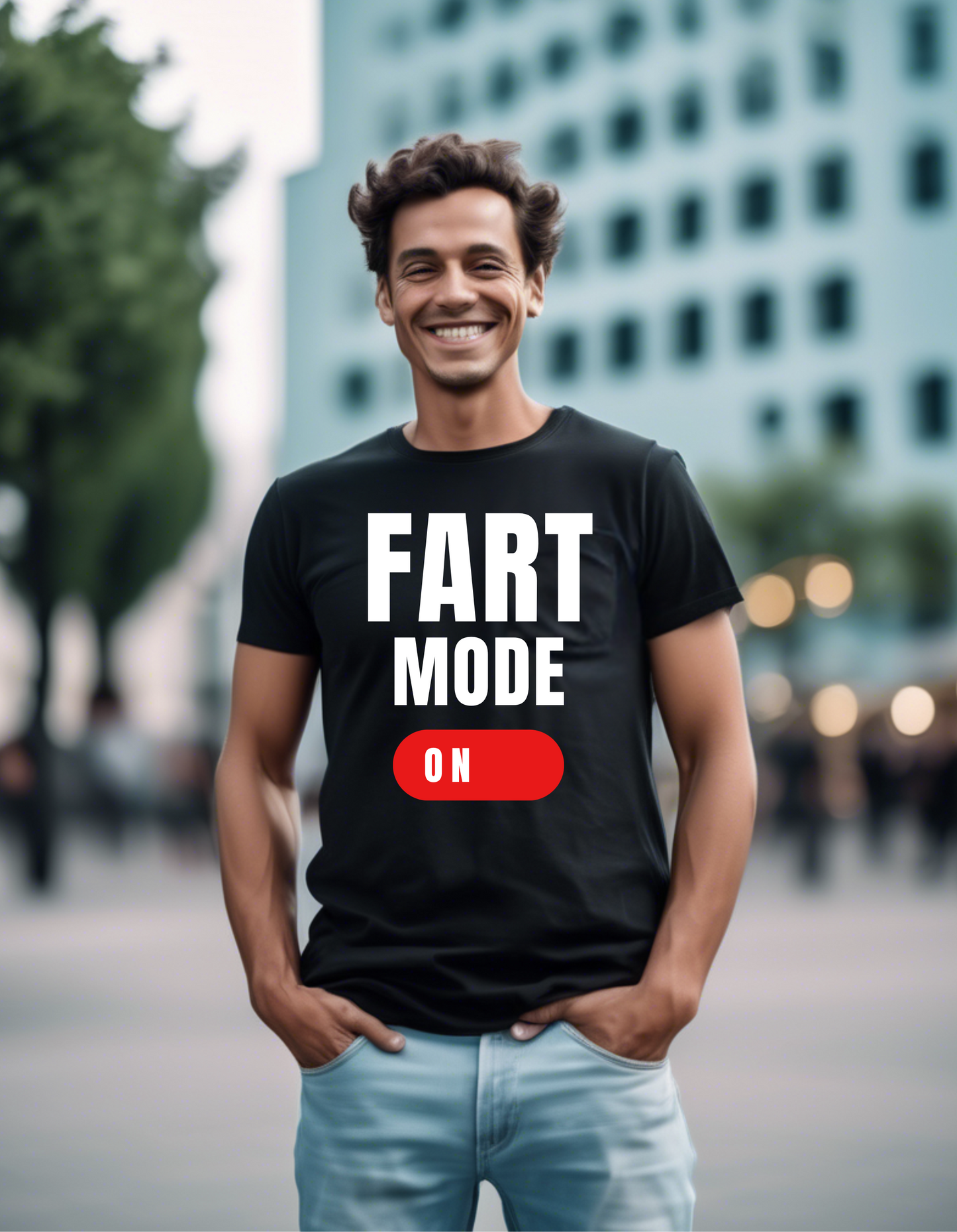 “Father’s Day Exclusive: Fart Mode On Dad T-Shirt - Perfect Gift for Dads