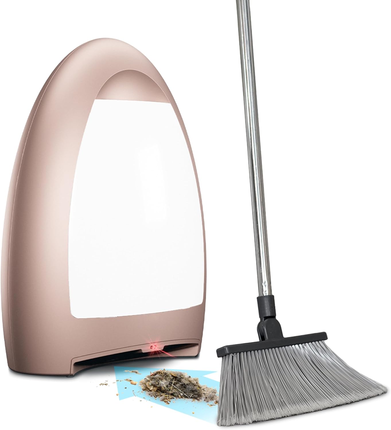 Eyevac Home Touchless Vacuum Automatic Dustpan - Great for Sweeping Pet Hair Food Dirt Kitchen - Ultra Fast & Powerful, Corded Canister Vacuum, Bagless, 1000 Watt (Silver)