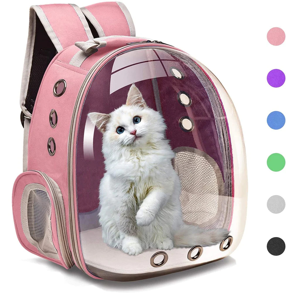 Cat Carrier Bags Breathable Pet Carriers Small Dog Cat Backpack Travel Space Capsule Cage Pet Transport Bag Carrying for Cats